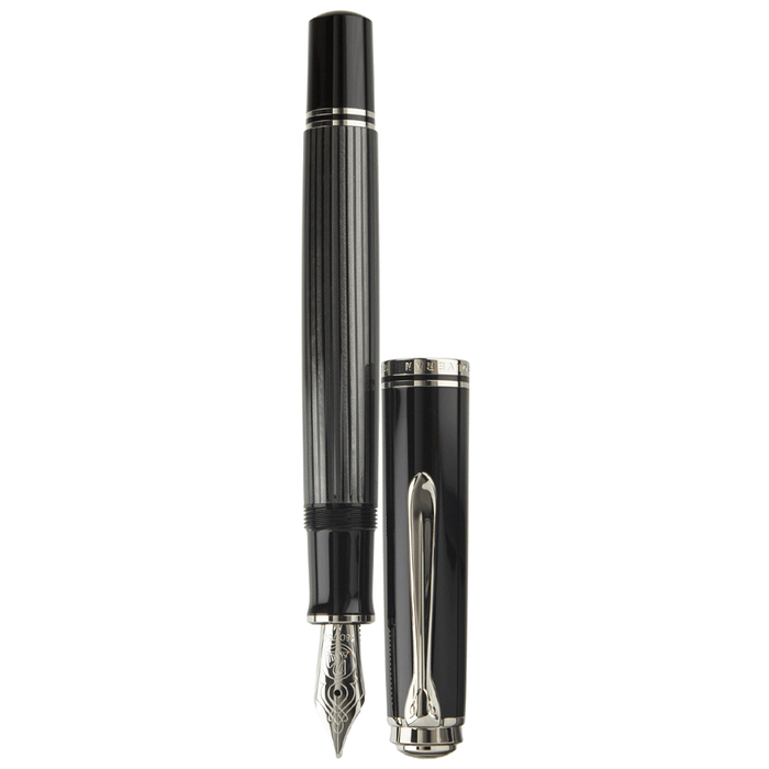PELIKAN, Fountain Pen - Souveran M805 18K Stresemann ANTHRACITE BLACK.