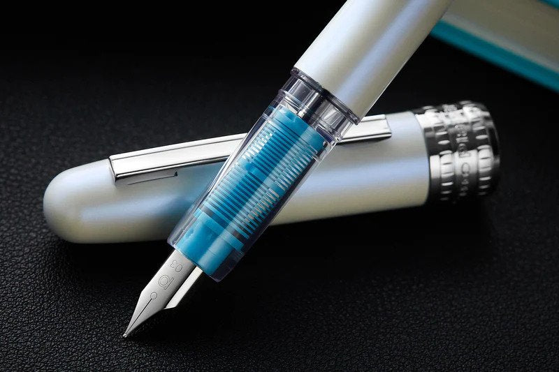 PLATINUM, Fountain Pen - PLAISIR AURA Limited Edition SYMPHONY BLUE.