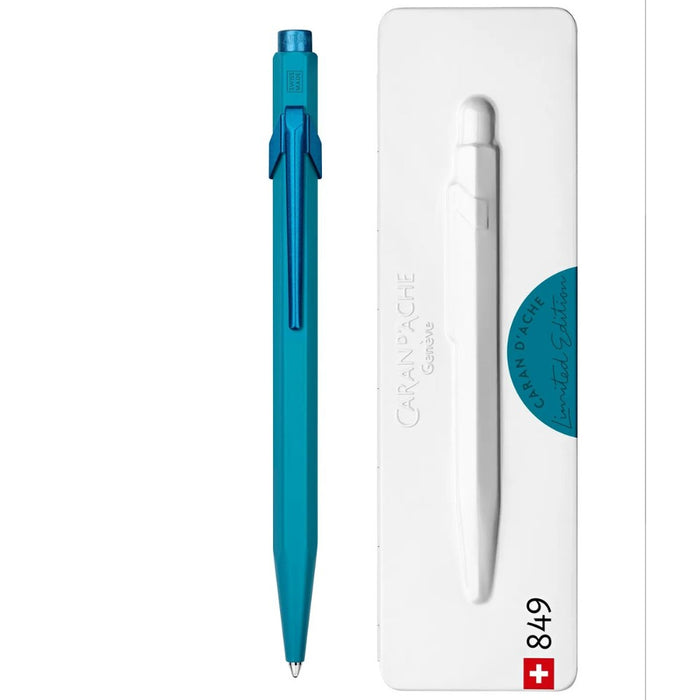 CARAN d'ACHE, Ballpoint Pen - CLAIM YOUR STYLE Limited Edition ICE BLUE 4