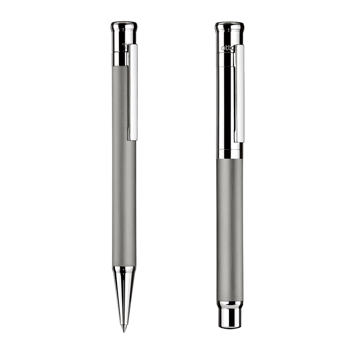 OTTO HUTT, Fountain Pen & Ballpoint Pen - DESIGN 04 Harmony Set GRAPHITE GREY.