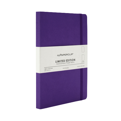 myPAPERCLIP, NoteBook - Limited Edition 192 Pages Amethyst.