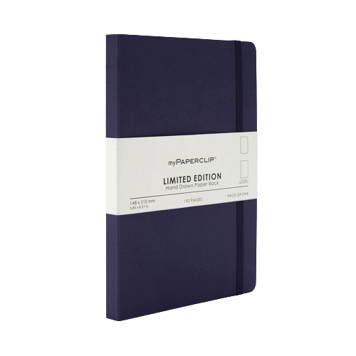 myPAPERCLIP, NoteBook - Limited Edition 192 Pages Aubergine.