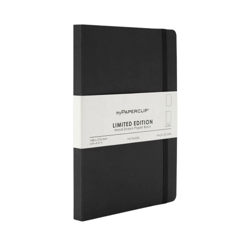 myPAPERCLIP, NoteBook - Limited Edition 192 Pages Black.