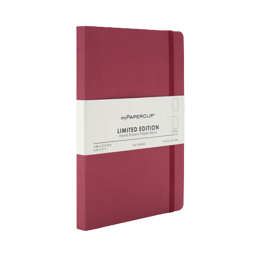myPAPERCLIP, NoteBook - Limited Edition 192 Pages Raspberry.