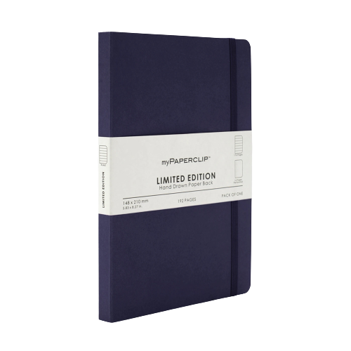 myPAPERCLIP, NoteBook - Limited Edition 192 Pages Aubergine.