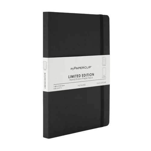 myPAPERCLIP, NoteBook - Limited Edition 192 Pages Black.