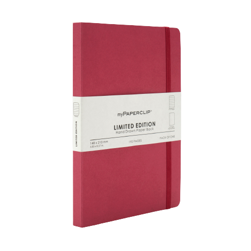 myPAPERCLIP, NoteBook - Limited Edition 192 Pages Raspberry.