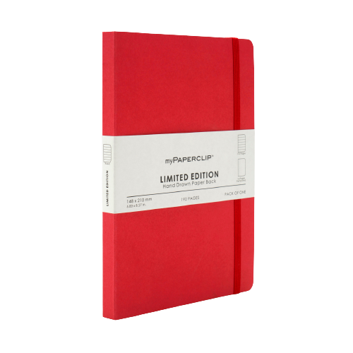 myPAPERCLIP, NoteBook - Limited Edition 192 Pages Ruby.