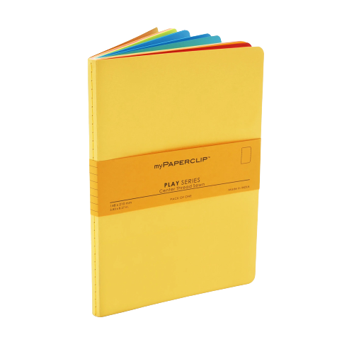 myPAPERCLIP, Notebook - PLAY Series  192 Pages YELLOW.