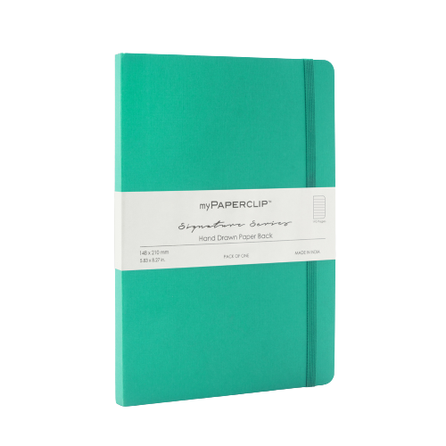 myPAPERCLIP, NoteBook - SIGNATURE Series 192 Pages Sea Green.