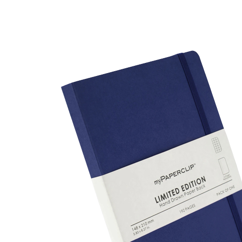 myPAPERCLIP, NoteBook - Limited Edition 192 Pages BlueBerry.