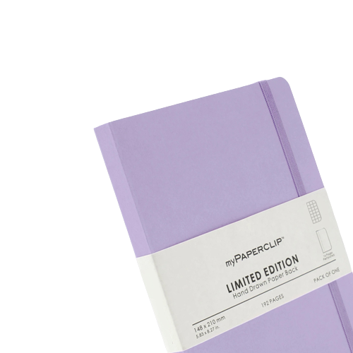 myPAPERCLIP, NoteBook - Limited Edition 192 Pages Lilac.