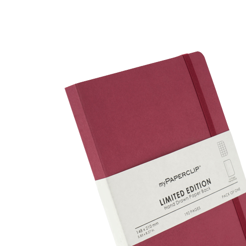 myPAPERCLIP, NoteBook - Limited Edition 192 Pages Raspberry.