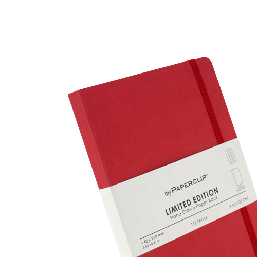 myPAPERCLIP, NoteBook - Limited Edition 192 Pages Ruby.