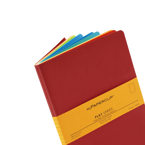 myPAPERCLIP, Notebook - PLAY Series  192 Pages RED.