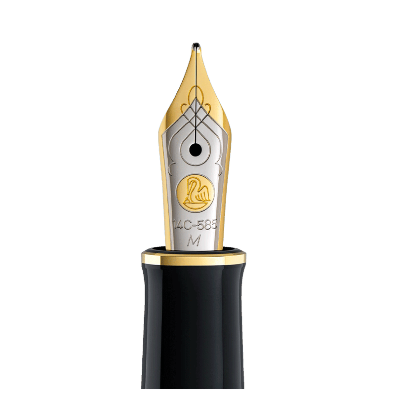 PELIKAN, Fountain Pen - SOUVERAN M600 14K BLACK/GREEN.