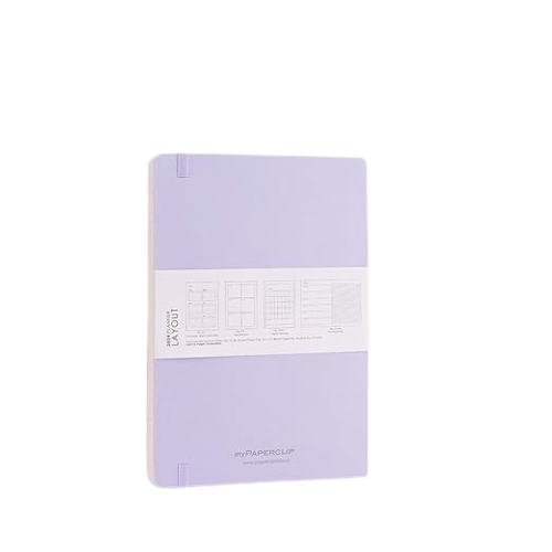 myPAPERCLIP, Weekly Planner - D1 192 Pages Lilac Year 2024.