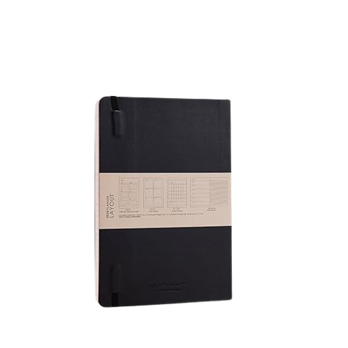 myPAPERCLIP, Weekly Planner - R2 192 Pages PU Black Year 2024.