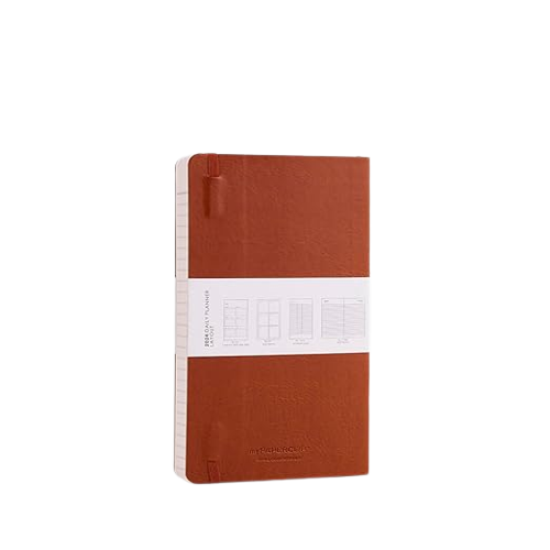 myPAPERCLIP, Daily Planner - M2 Tan| 384 Pages | Year 2024.