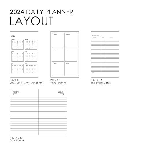 myPAPERCLIP, Daily Planner - M2 384 Pages Blue Year 2024.