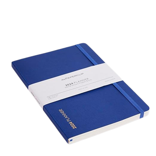 myPAPERCLIP, Weekly Planner - D1 192 Pages BlueBerry Year 2024.