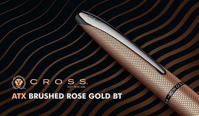 CROSS | Ballpoint Pen | ATX BRUSHED ROSE GOLD BT | BRASS