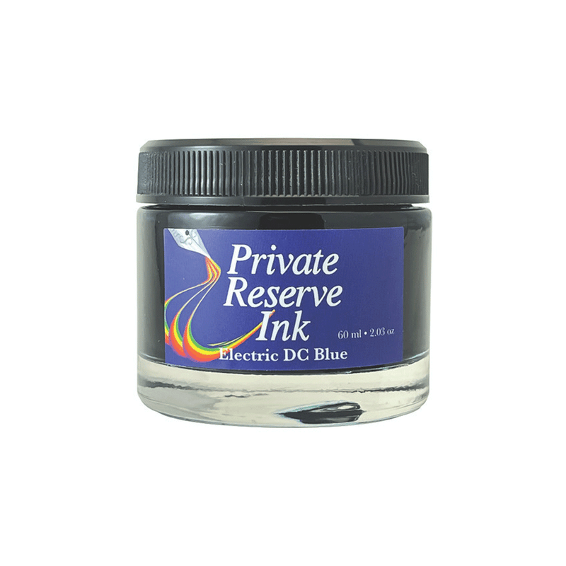 PRIVATE RESERVE, Ink Bottle - PREMIUM Inks ELECTRIC DC BLUE (60mL).