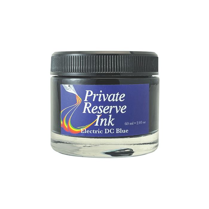 PRIVATE RESERVE, Ink Bottle - PREMIUM Inks ELECTRIC DC BLUE (60mL).