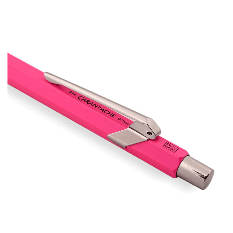 CARAN d'ACHE, Mechanical Pencil - 844 FLUO LINE METAL NEON PINK.