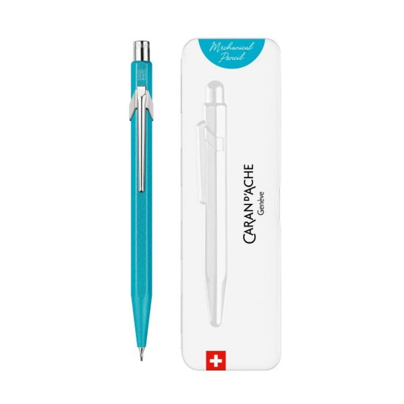 CARAN d'ACHE, Mechanical Pencil - 849 COLORMAT-X TURQUOISE.