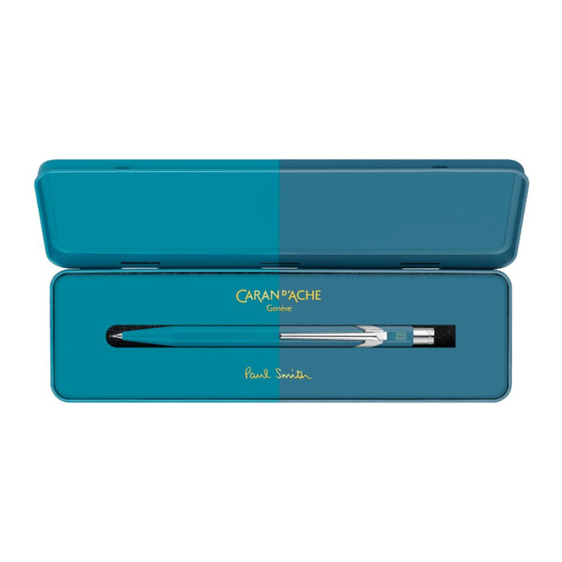 CARAN d'ACHE, Mechanical Pencil - Limited Edition 849 PAUL SMITH Cyan BLUE & Steel BLUE