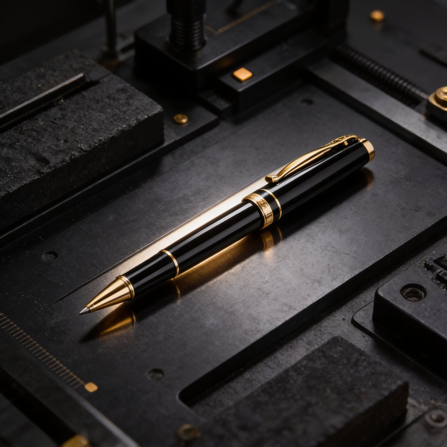 CLEOSKRIBENT, Ballpoint Pen - SKRIBENT BLACK GOLD.