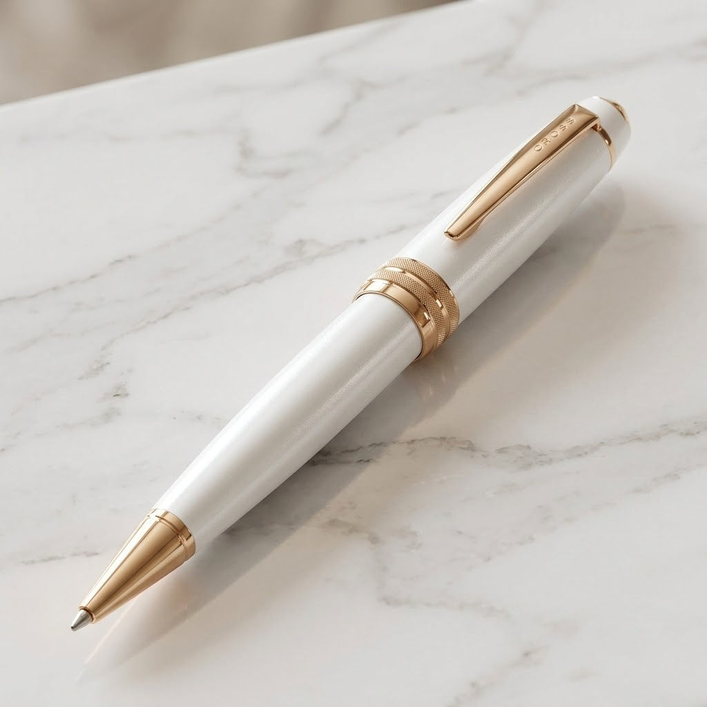 CROSS, Ballpoint Pen - BAILEY PEARLSCENT WHITE PGT.