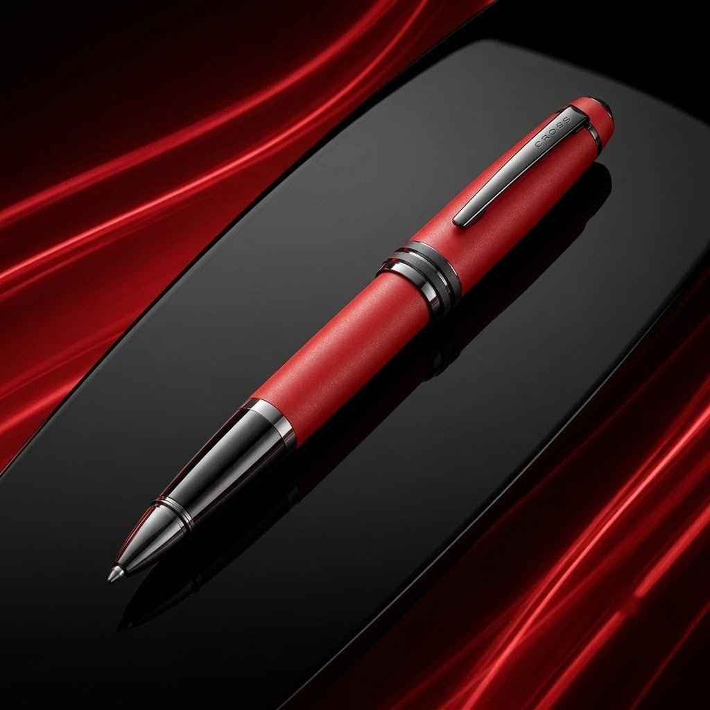 CROSS, Rollerball Pen - BAILEY MATTE RED BT.