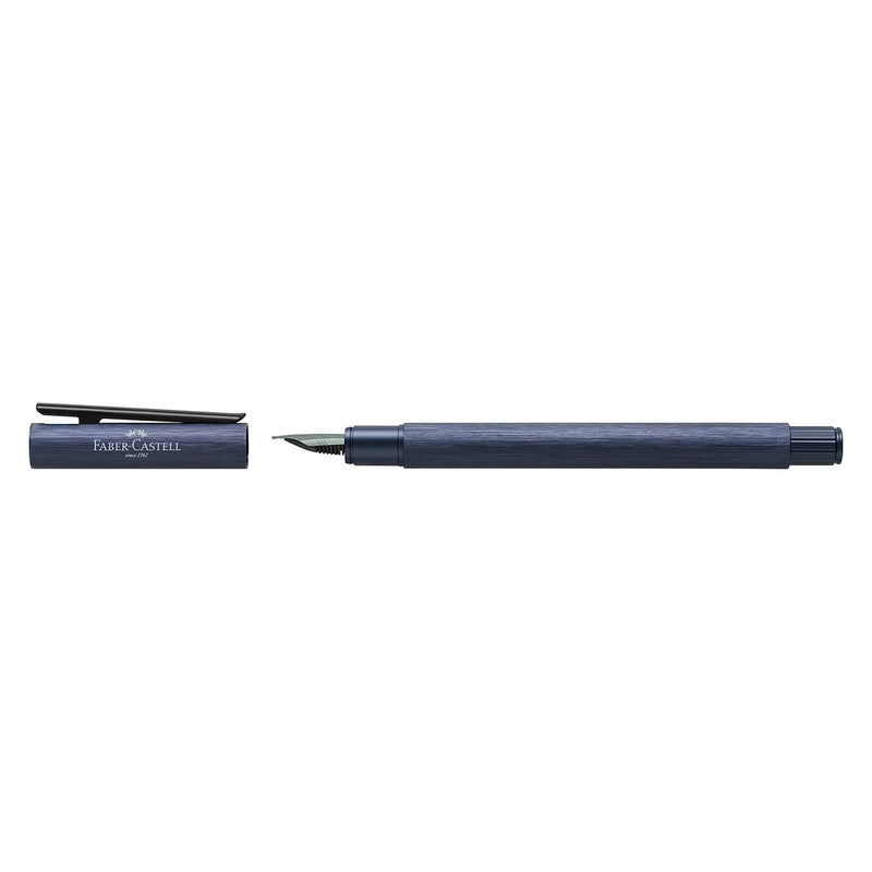 FABER CASTELL, Fountain Pen - NEO | Slim Aluminium | Dark Blue | BT.