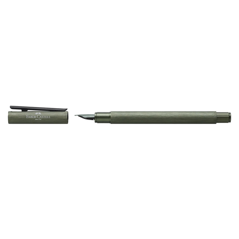 FABER CASTELL, Fountain Pen - NEO | Slim Aluminium | Olive Green | BT.