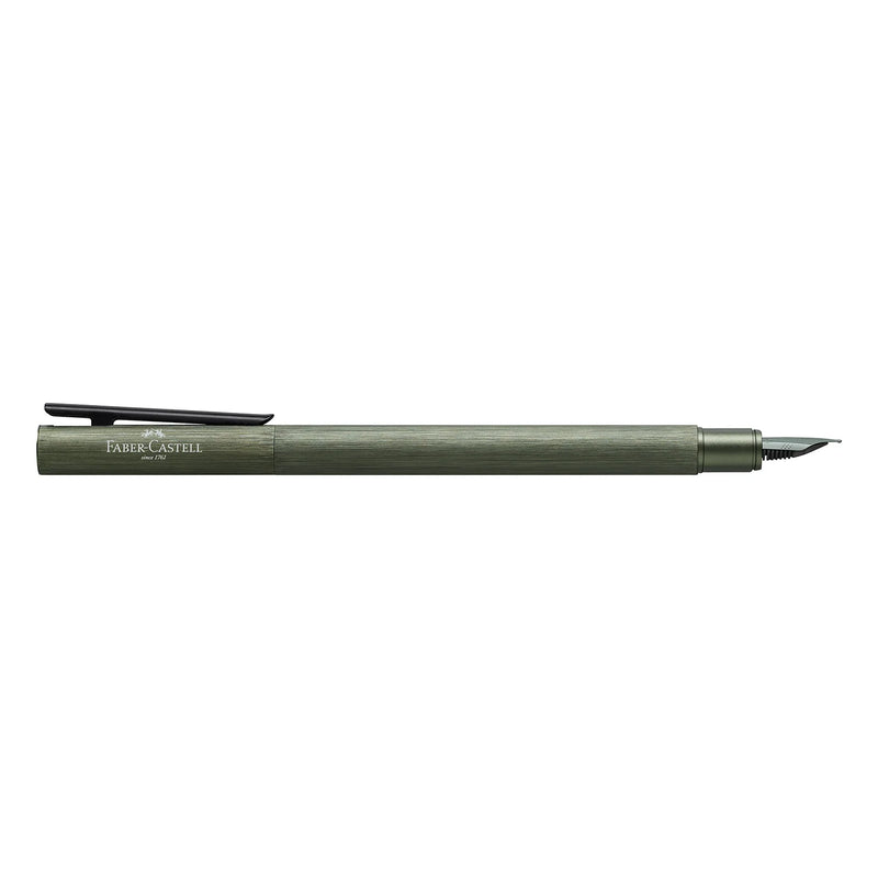 FABER CASTELL, Fountain Pen - NEO | Slim Aluminium | Olive Green | BT.