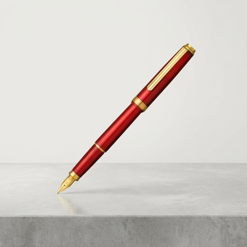 PLATINUM, Fountain Pen - BISO | Limited Edition | Flame Red.