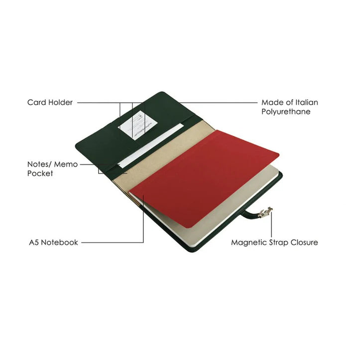 myPAPERCLIP, Personal Organiser - CLASSIC Medium Green.