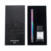 HONGDIAN 1851 Rainbow Fountain Pen and Ink Bottle Gift Set and Gift Box with HONGDIAN Branding 