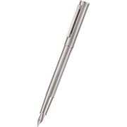 HONGDIAN 1861 Pro Bright Nickel Fountain Pen with Posted Cap
