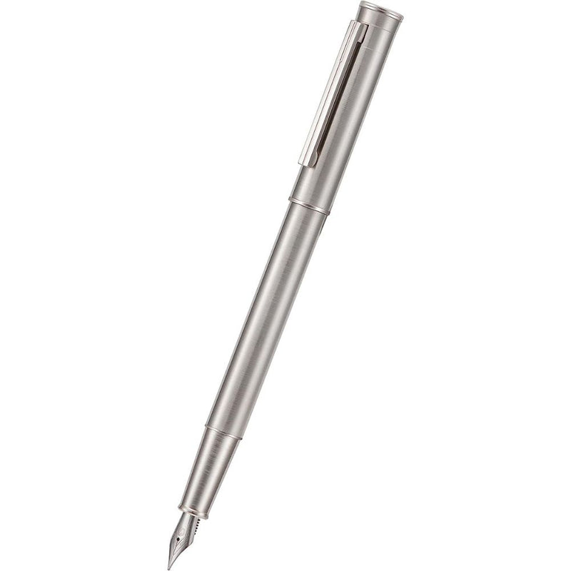 HONGDIAN 1861 Pro Bright Nickel Fountain Pen with Posted Cap
