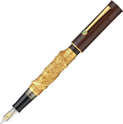 HONGDIAN N24 Gold Brown Fountain Pen with Posted Cap 
