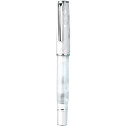 HONGDIAN N8 Bright Silver Fountain Pen with Closed Cap

