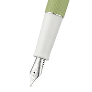 HONGDIAN 1862 Jasmine Green Fountain Pen Nib Close Up