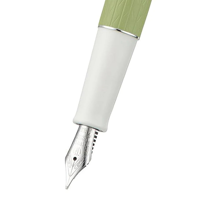 HONGDIAN 1862 Jasmine Green Fountain Pen Nib Close Up