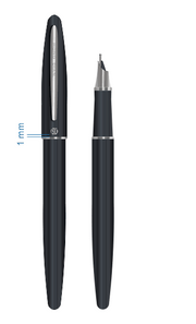 HONGDIAN 560 Black Fountain Pen with Closed Cap and without Cap