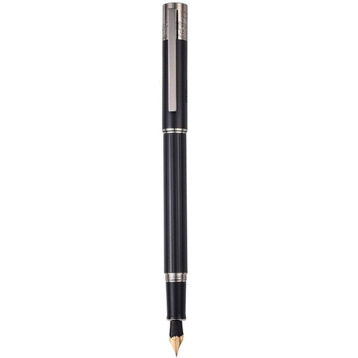 HONGDIAN 885 Gun Metal Black Fountain Pen with Posted Cap
