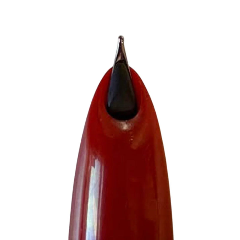 HONGDIAN C1 Red Hooded Nib Fountain Pen Nib Close Up
