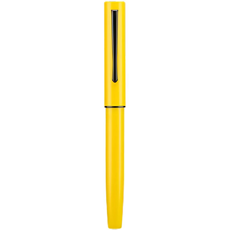 HONGDIAN C1 Yellow Hooded Nib Fountain Pen with Closed Cap
